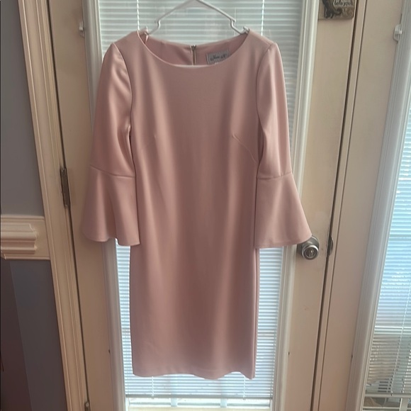 Jessica Howard Pink Long Sleeve Sheath Dress - Picture 1 of 3